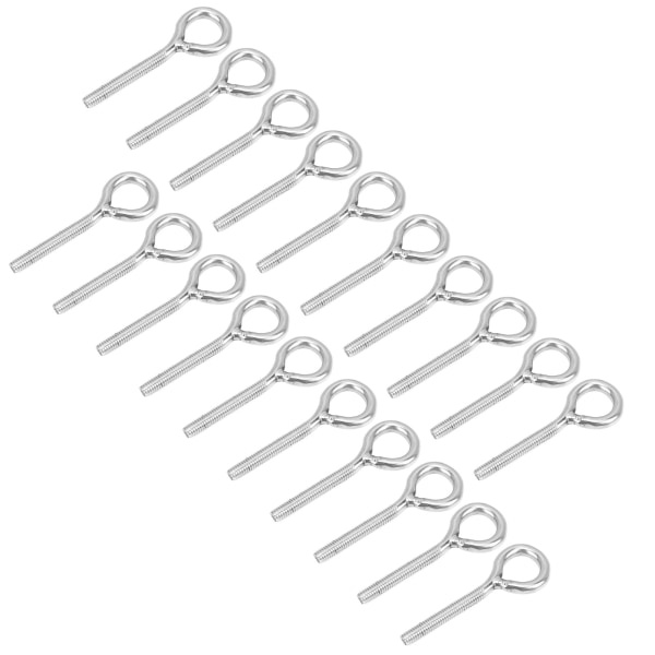 20 stk M4 Øje Bolte Rustfrit Stål Ring Bolte Maskin Svejste Lukkede Skrue Stang Øje Skrue Bolte