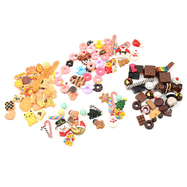 30 stk 1:12 Dukkehus Miniature Håndværk Prydnad Dukkehus Desserter Jul