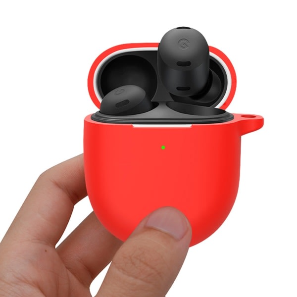 Silikonfodral for hörlurar Skyddslåda for Pixel Buds Pro-hørlurar Tvättbar fodral Silikonfodral Väskor Tillbehör Svart Black