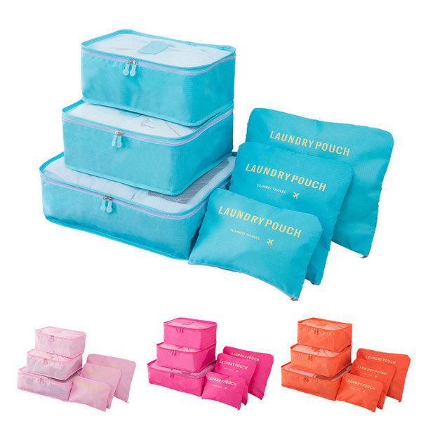 6-pack Organiserset för Resväskor Storlek 6
