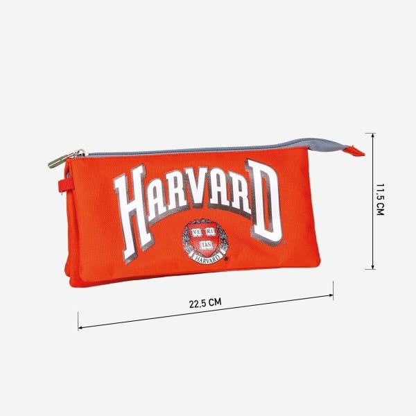 Tredubbel Carry-all Harvard 22,5 x 2 x 11,5 cm Röd