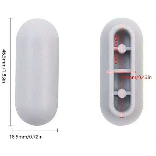 4 stk. Universal Toiletsæde Buffer Universal Toiletsæde Buffer Kit Plastik Toiletsæde Bumper Udskiftning
