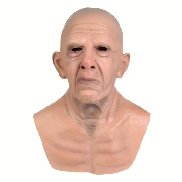 Hahmomask, Kalju Vanha Mies Lateksimaski, Halloween Rave-juhlat, Puku Cosplay-rekvisiitta