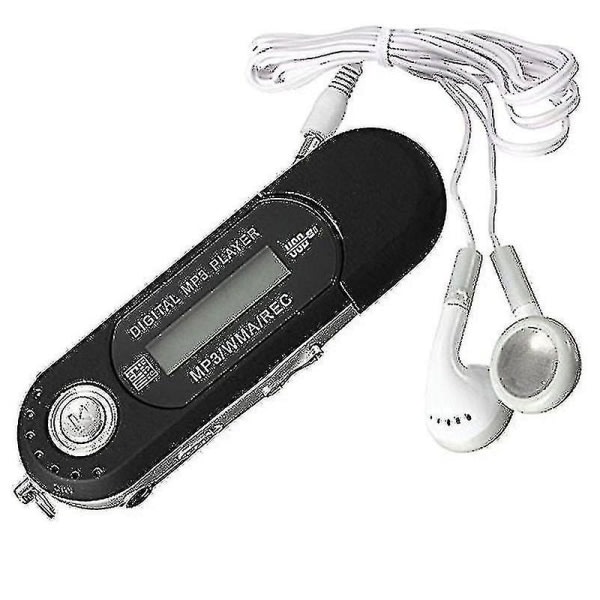 8gb USB 2.0 mini lcd-minne mp3-musikspelare med FM-radio