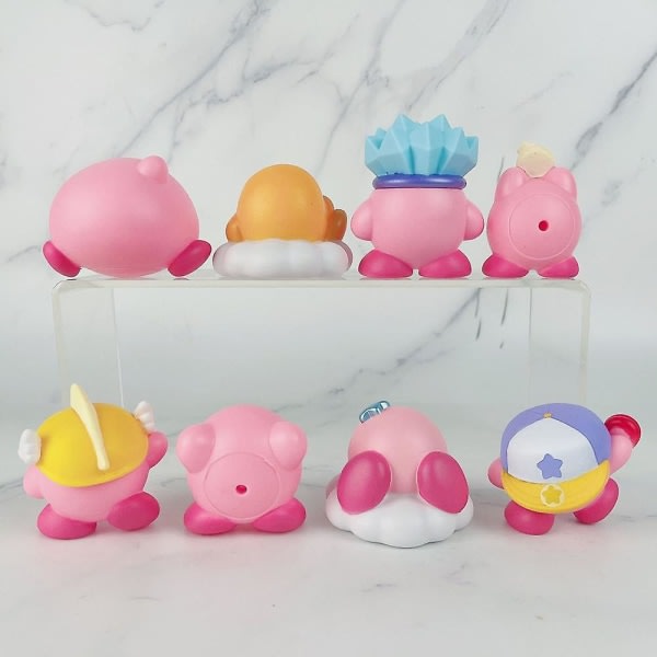 Kirbi-figurer, blindbox Kirbi Samlarobjekt, tecknad spelpresent, rolig bildekoration - söta och nyckfulla tillbehör
