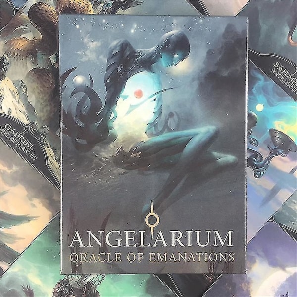 Korkealaatuinen englanninkielinen Angelarium Oracle Of Emanations Korttipeli Perhejuhla Viihde Pdf Lautapeli 52kpl Ts06