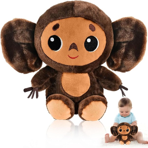 Monkey Plysch, Baby Monkey Toy 25 cm Barns Monkey Toy för Bir