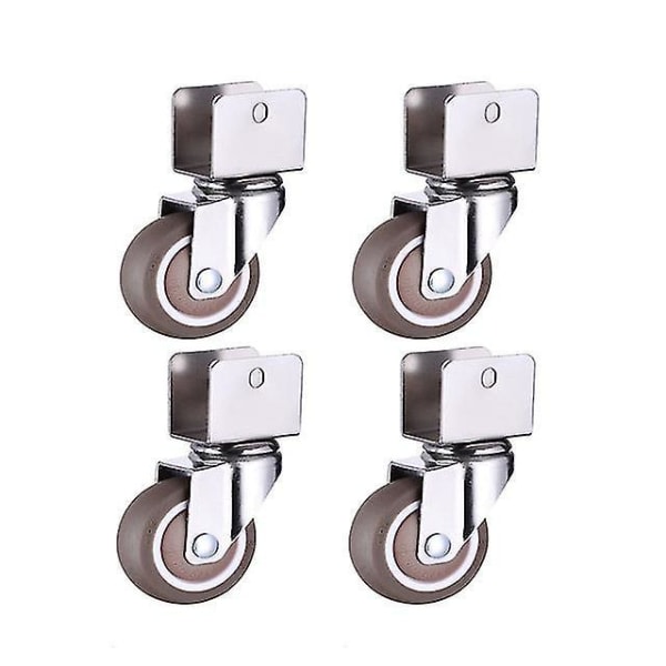 Gh 1.5 Møbel Sengeseng Hjul Skåpklemme med bremse Hjul Mykt Gummi N0.1 18mm