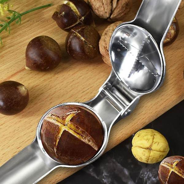 Kastanjeklemmeåpner i rustfritt stål Creative Home Kastanjeåpner Cross Chestnut Clipmutter