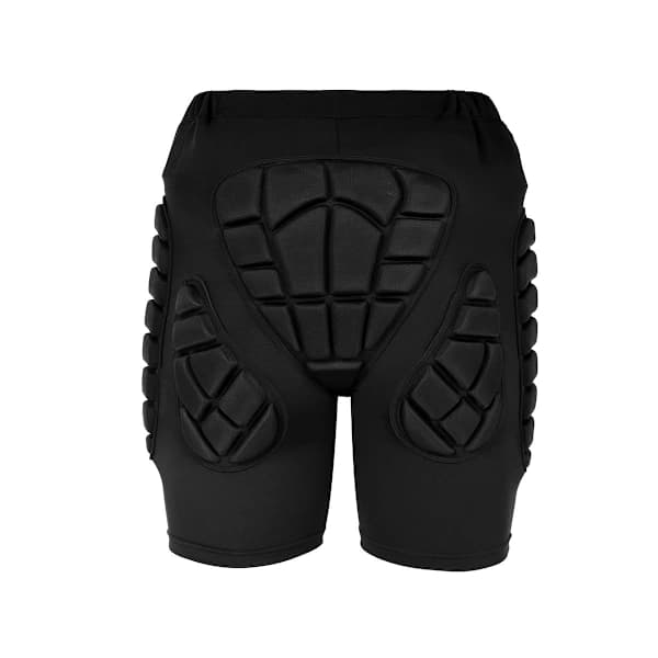 Vadderade skyddsshorts Höftskydd för skateboardcykling snowboard svart