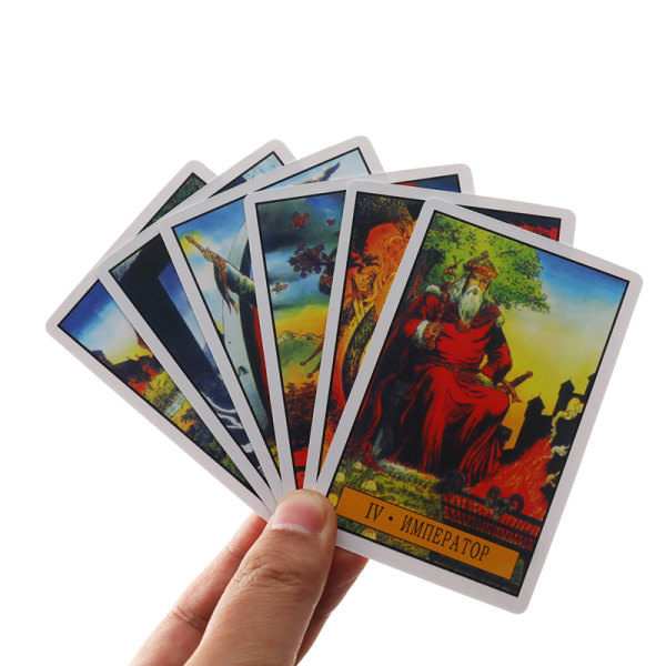 Russisk versjon Tarot Mirror Of Destiny Kortspill Spådom Flerfarget en one size