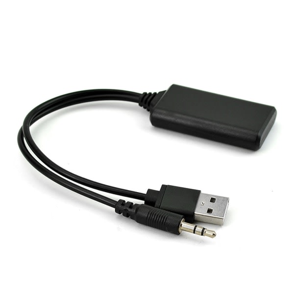 Bluetooth kompatibel modul Trådlös för ljudingång Musikspelare Kabeladapter USB+DC-mottagare Stereonavigeringsradio