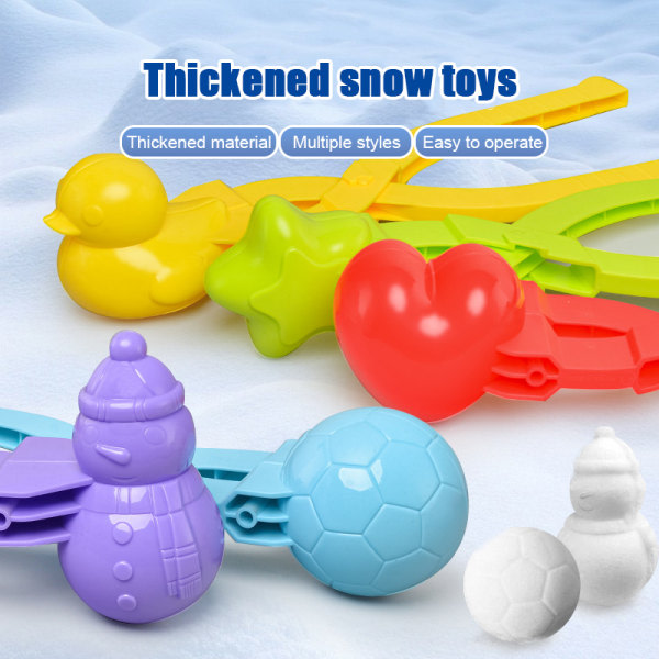 Snowball Maker Clips snöleksaker för barn vinter utomhus snöboll A4 one size