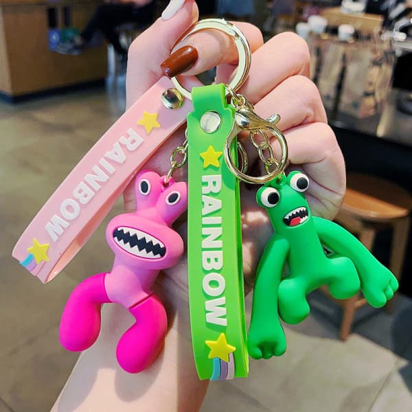Roblox Rainbow Friends nøgleringe e nøglering blå monster pink