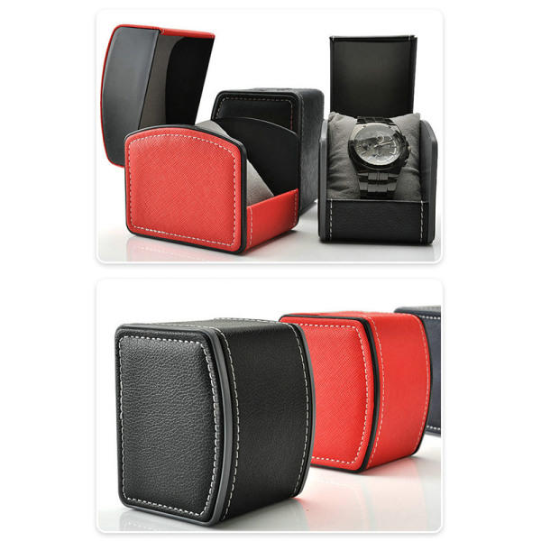 Bärbar watch PU - watch Förvaringshållare Röd one size Red one size