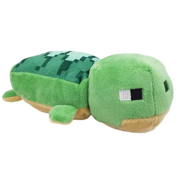 Minecraft Plyschleksak Sköldpadda Docka Lada Present 21cm