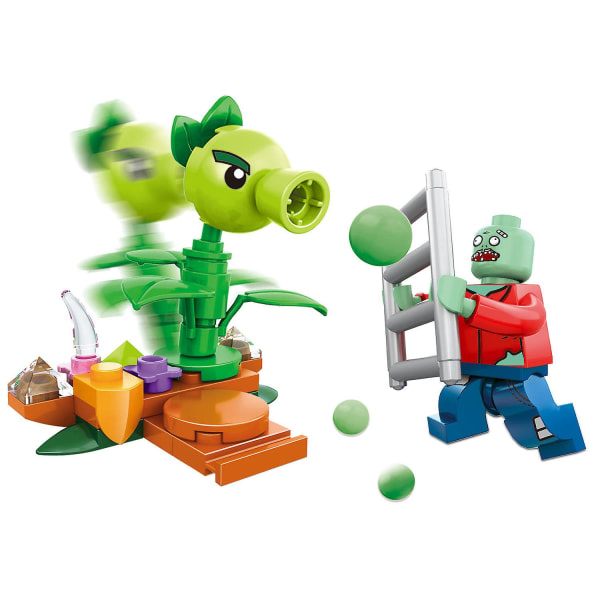 Planter vs. Puppet Zombies 8-i-1 Byggeleksagsmodel