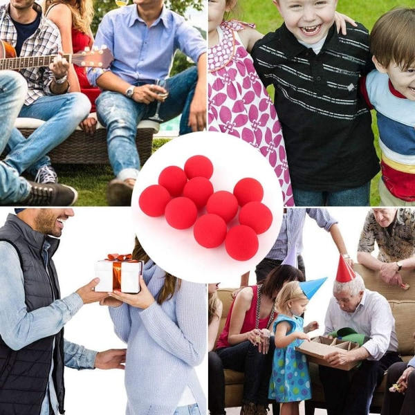 Taikavaahtopallot, pehmeät vaahtopallot Taikavaahtopallot 10 kpl Punaiset vaahtopallot Taikavaahtopallot Lähikuva Taikakatu Komedia Temppu-rekvisiitta