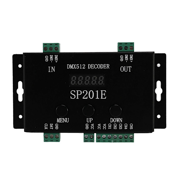 SP201E DMX512 WS2812B WS2811 DMX til SPI Dekoder, Understøtter Flere IC'er