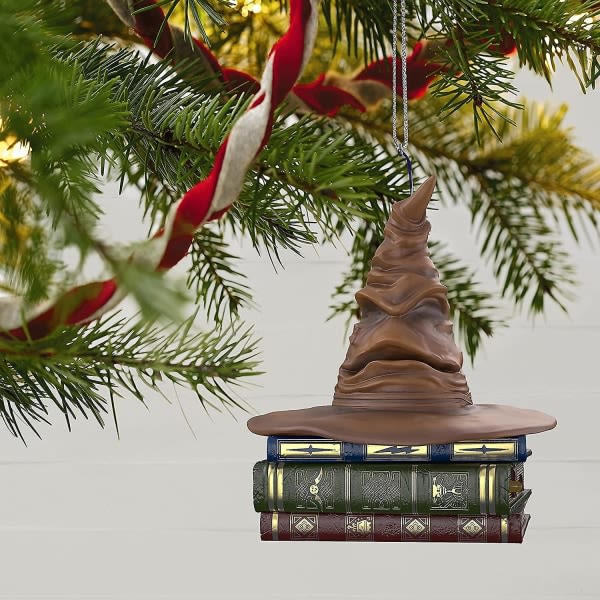 Harry Potter Sorteringshatt Juldekoration Talande röster och rörelse Magisk souvenir Julgran Harry Potter present