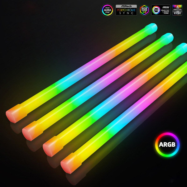 PC-dator för chassi Light Bar 5v 3pin 4pin Header Led Strip Light Support Aura