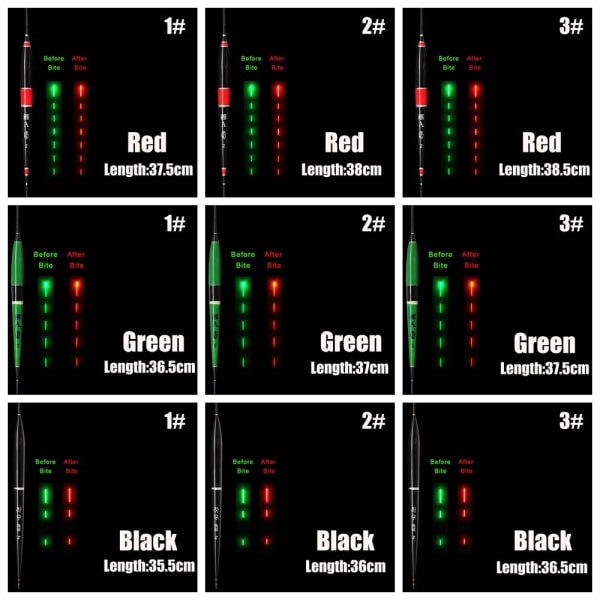 Fiskeflåte Bobbers Ljusstav Flåte RÖD 3