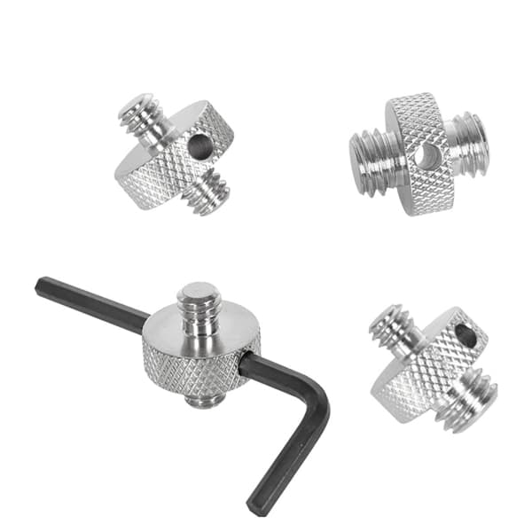 1/4\" til 1/4\" 1/4\" til 3/8\" 3/8\" til 3/8\" han gevindadapter til kamera null - B