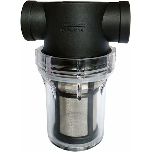 3/4\" Vattenpumpsfilter med 100 Mesh Rostfritt Stålnät, Inline-filter, Trädgårdsbevattningsfilter.
