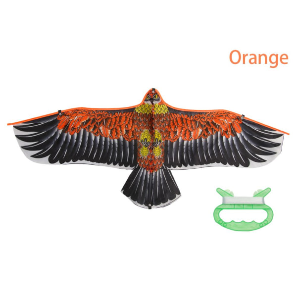 1,1 m Eagle Kite med 30 metrin draklinje oranssi