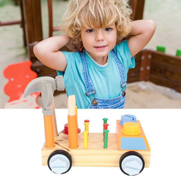 Skruvmejselbräda Bil Säker Pedagogisk Lek Kid Early Learning Sensorisk Leksak för Pojkar Flickor