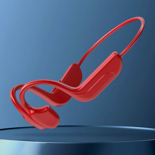 Bluetooth-kuulokkeet Benledning Langattomat kuulokkeet Urheilu Ulkoilukuulokkeet Stereo-kuulokkeet Mikrofonilla Punainen Röd