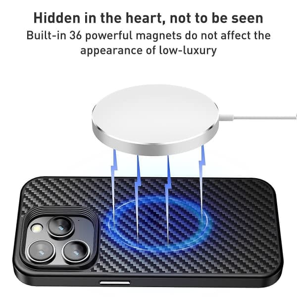 Kevlar TPU telefoncover til iPhone 15 Pro Max