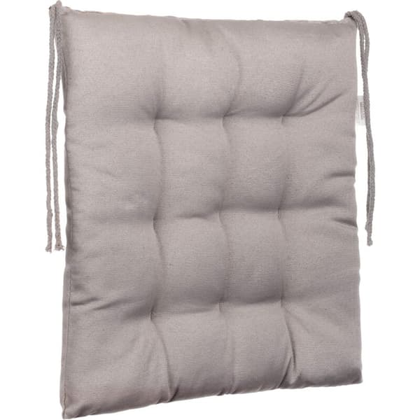 Sett med 2 Polyester Hage Stolputer/Hageseteputer - Grå Farge