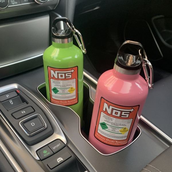 Bil isoleringskopp NOS kväve cylinder vakuum rustfritt stål Blå 500ml Blue 500ml