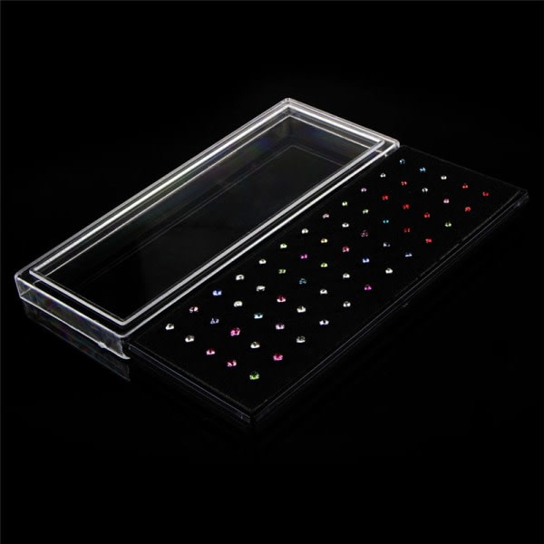 60 KPL / Set Rhinestone Nenäkoru Luu Stud Ruostumaton Teräs Runko Monivärinen Multicolor