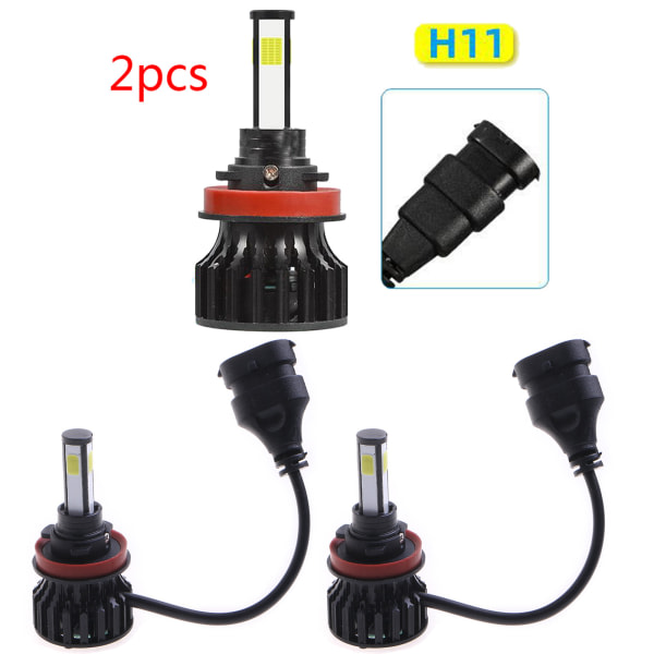 LED car headlight bulb high beam H4 9005 H11 4000LM 6500K Lighting 2pcs H11