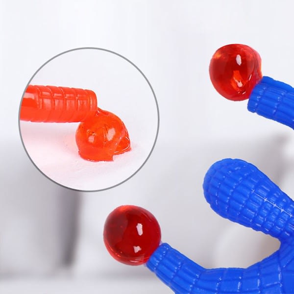 24 stk Vægklatrere Mænd Stretchy Sticky Vinduescrawler Multicolor Rolling Action Figur Legetøj Til Børn Fest Favor Classroom Priser