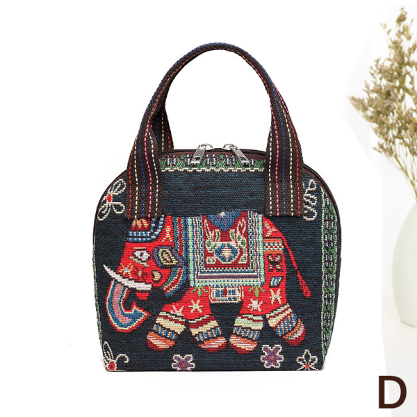 Kudotut laukut naisille Olkalaukku Retro Casual Tote Käsilaukut Et D D D D