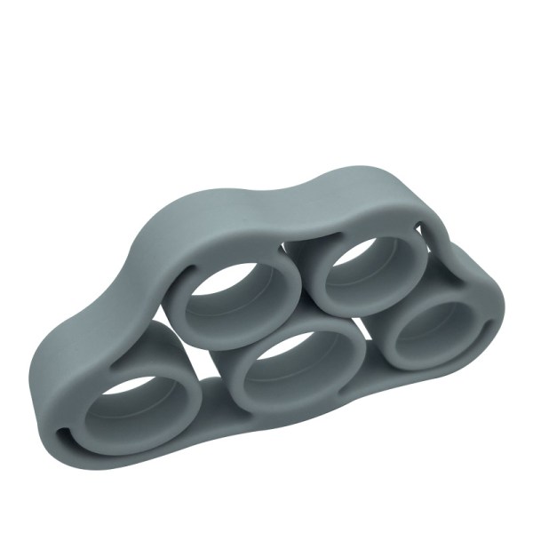 Silikonfingerdragare Hemträning Fingertränare Äldre Handrehabiliteringsträning Femfinger Dolly Medium Grey 8.8LB