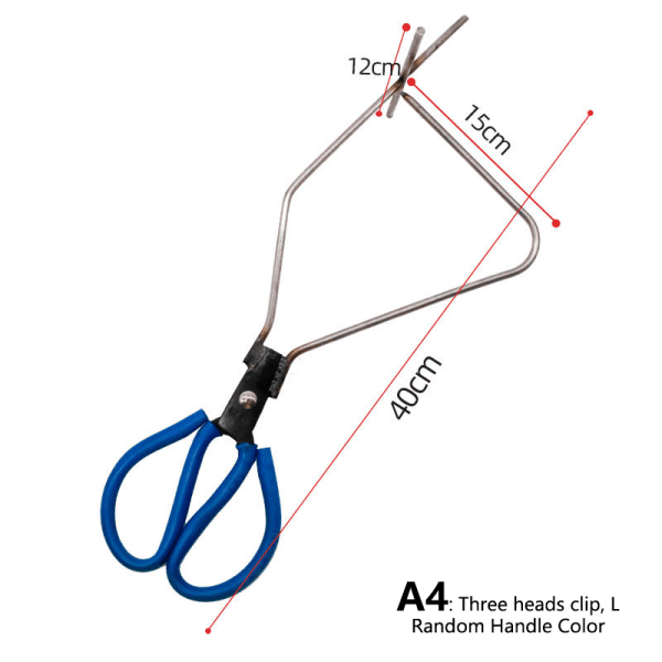 Rustfritt stål Lera Skulptur Dipping Tong Färg glasyr A4
