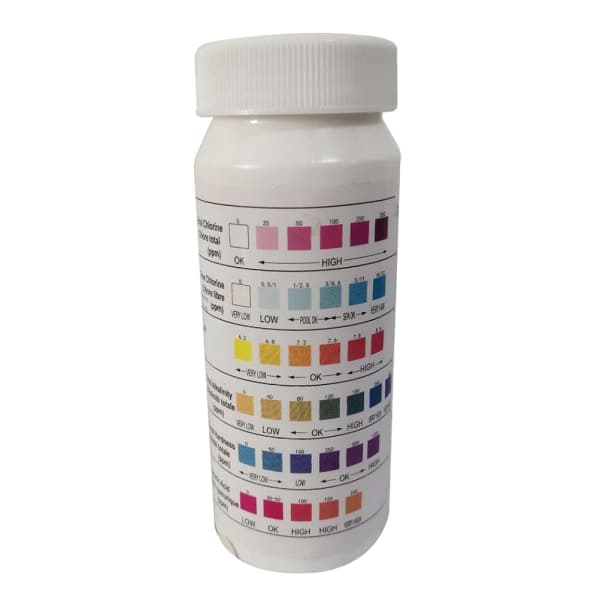 6 i 1 pool PH klor spa bromsyra teststicka cya White onesize White onesize