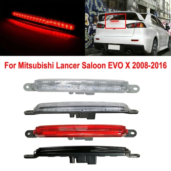 Tredje bremselysstang Baglygte til parkering for Lancer Ex Evo 8334A08 Transparent sort