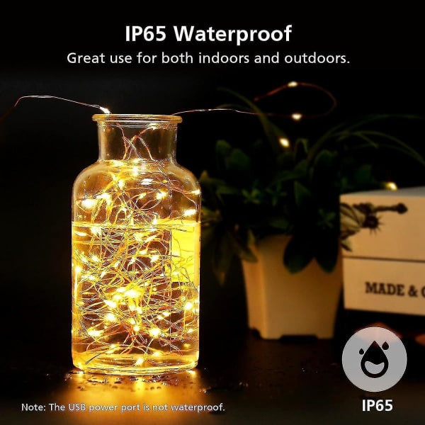 Lysstreng, 22m 200led USB Led Lysstreng Julelys Fe Lysstreng Ip65 Vandafvisende Lysstreng Gratis fragt