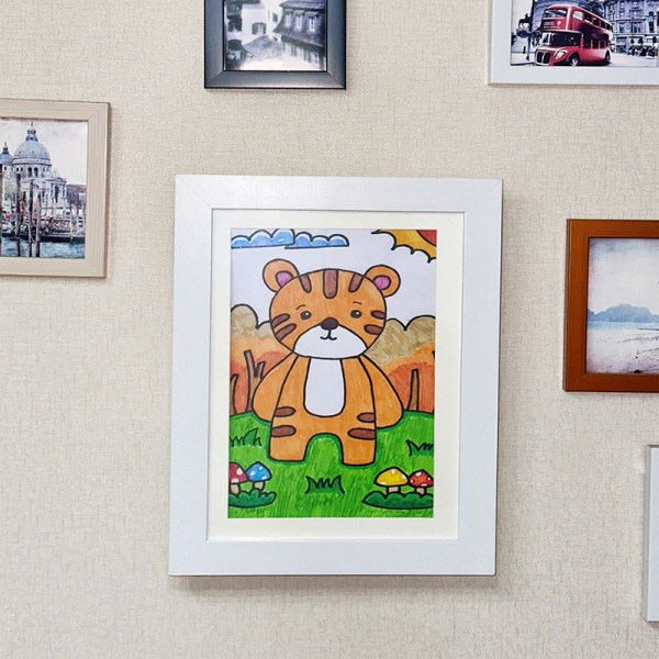 My Little Davinci trä tavelram 20 ark konstverk svart