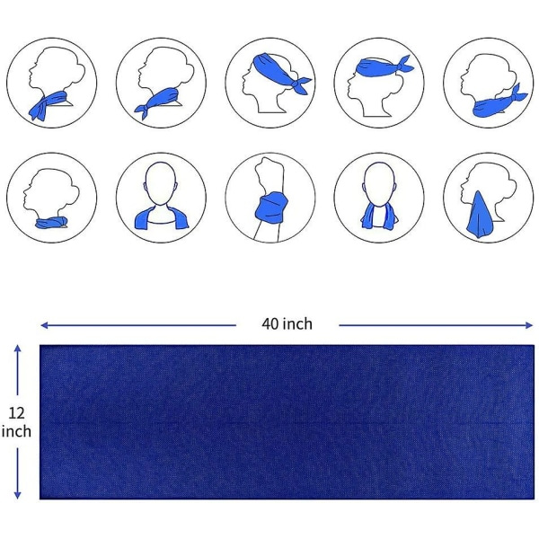 5 stk Kjølende Håndkle Is Håndkle For Nakke, Mikrofiber Kjølende Håndkle