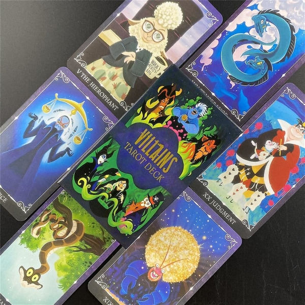 Villains Tarot-pakka ja PDF-opas | Elokuvatarot-pakka Uusi korkealaatuinen korttipeli kohtalon ennustamiseen Tt95 none Tt95 none
