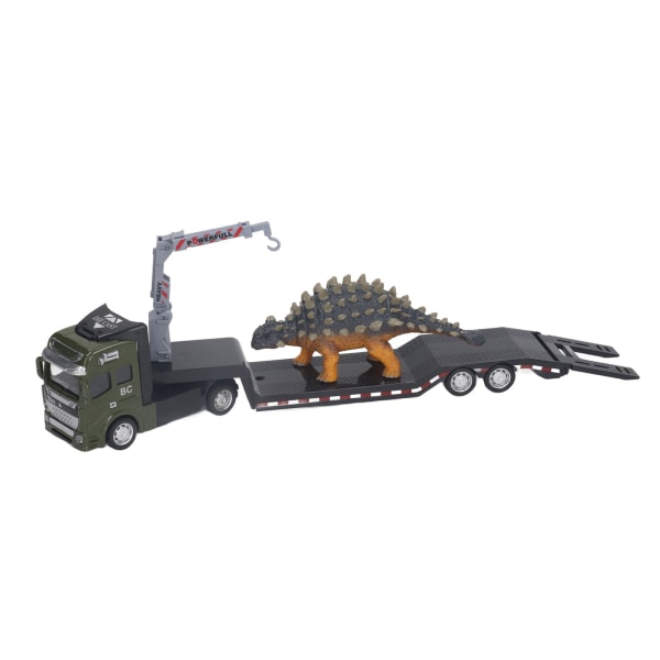 1:50 Dinosaurie Transport Trailer Hög Simulering Legering Dinosaur Lastbil Carrier Leksak för barn Pojkar Saichania