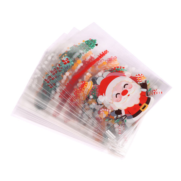 50st julklappspåsar Transparenta plastpåsar for presenter 50stk