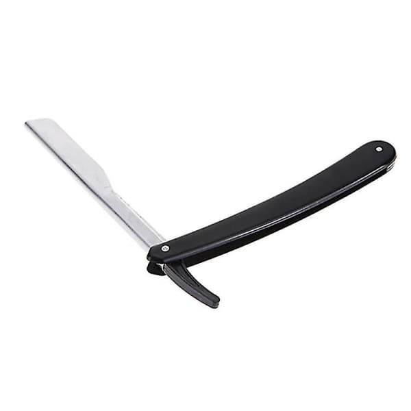 Professionel Manuel Hårklippervæske Razor Blade Rustfrit Stål 2 stk Sort