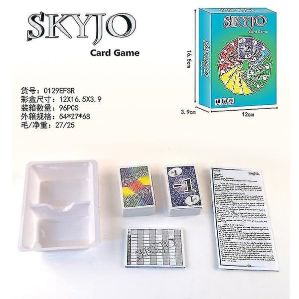 Skyjo Digital Card Board Game Multiplayer Party Kortspel Underhållningsleksaker